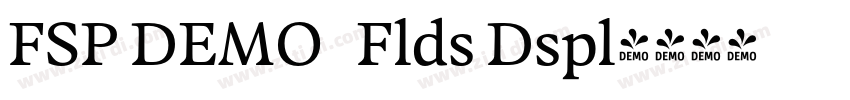 FSP DEMO   Flds Dspl字体转换